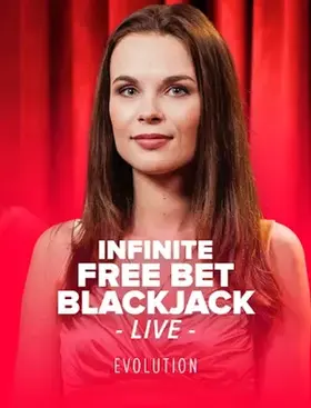 Infinite Free Bet Blackjack stůl Evolution